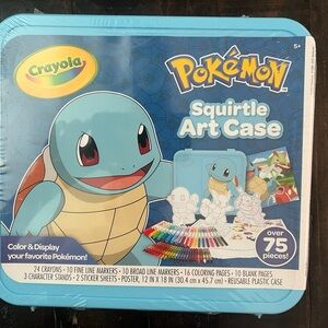 Crayola Squirtle Art Set with Blue and Red Accents